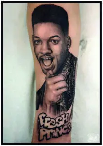 Tattoo black and  grey will smith — Tatuajes realistas