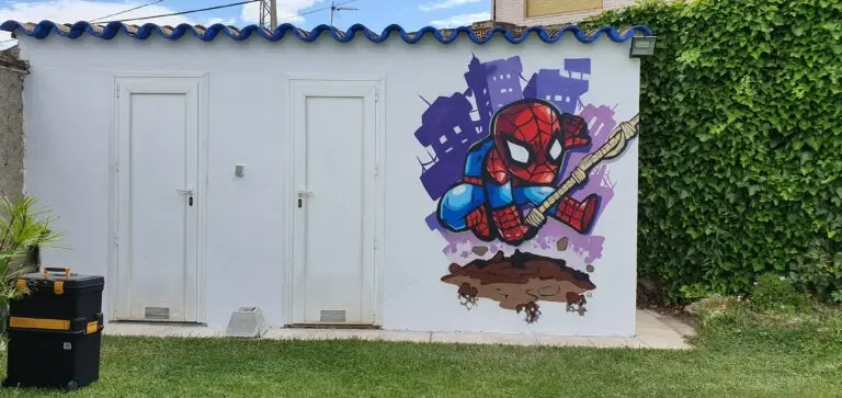 Graffiti Spiderman cómico