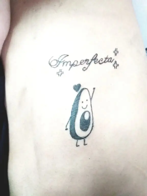 Tatuaje diseño personalizado aguacate