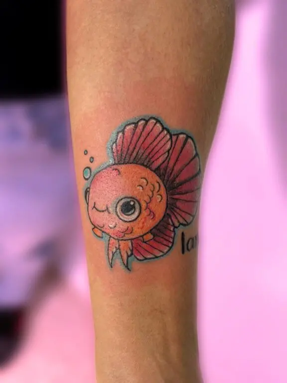 Tatuaje a color, trabajo de Eva Suarez Fleitas