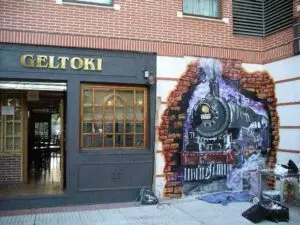 Grafiti estación Sondika