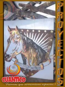 Galeria de obras en metal pintadas en diferentes tecnicas