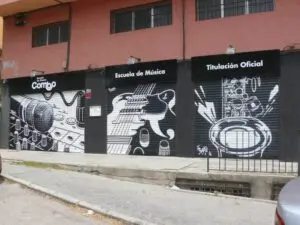 Mural para escuela de música Combo