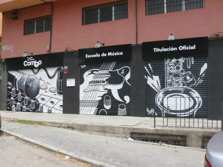 Mural para escuela de música Combo