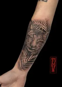 Tattoo realista: Lince ibérico — Tatuajes realistas