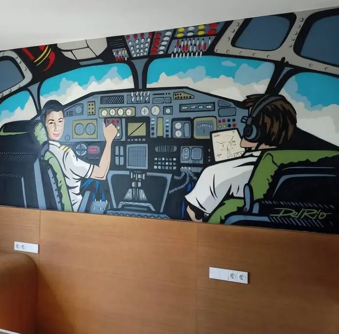 Habitación Infantil para un amante de la aviación