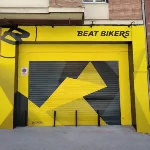 Mural decorativo tienda Beat bikers