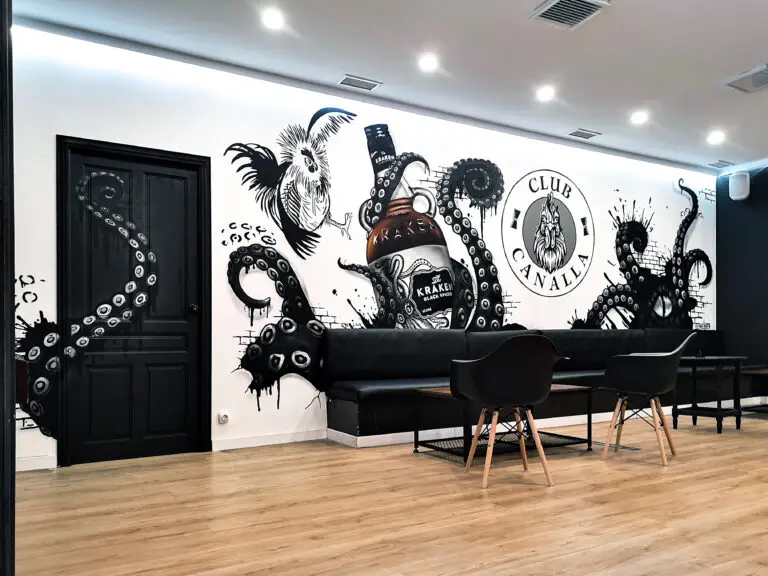 Graffiti con marcas de Bebidas