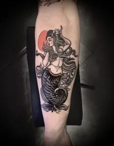 Tatuaje de sirena del mar