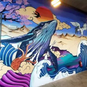 Mural decorativo Restaurante Sushi en Palma de Mallorca