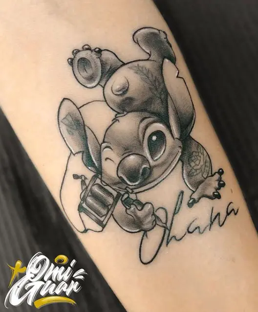 Stitch Tattoo, trabajo de Borja Portela Bernárdez