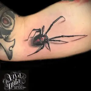 Tatuaje araña realismo — Tatuajes hiperrealistas