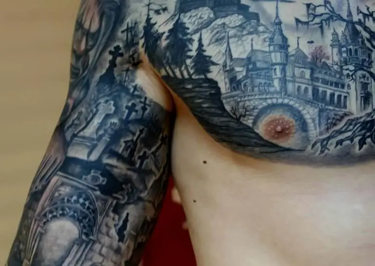Tatuaje Pectoral y brazo