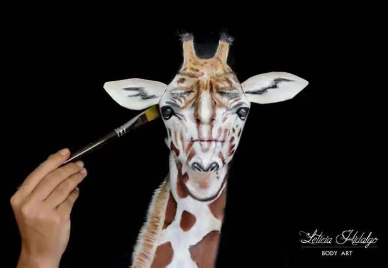 Jirafa body painting