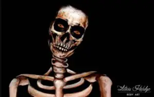Body painting esqueleto