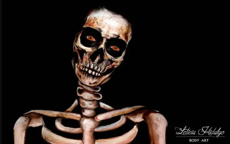 Body painting esqueleto