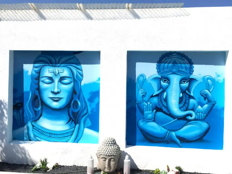 Graffiti en piscina