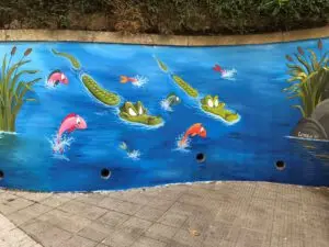 Murales en colegio Compañía de María (Vigo)