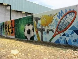 Mural deportivo