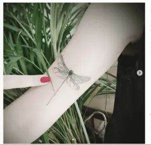 Tattoo minimalista Libelua