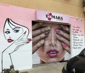 Mural: tienda nails