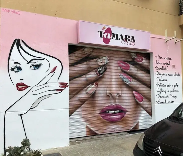 Mural: tienda nails