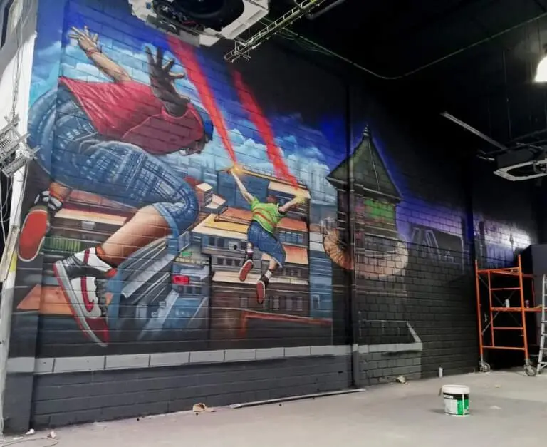 Decoración mural graffiti art