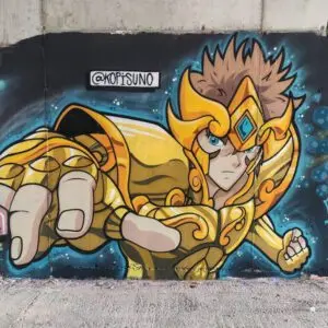 Mural de los Caballeros del Zodiaco