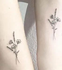 Minitattoo ramito de flores