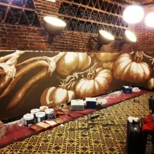 Mural decorativo restaurante