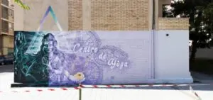 Mural decorativo Centro de Yoga en Pamplona