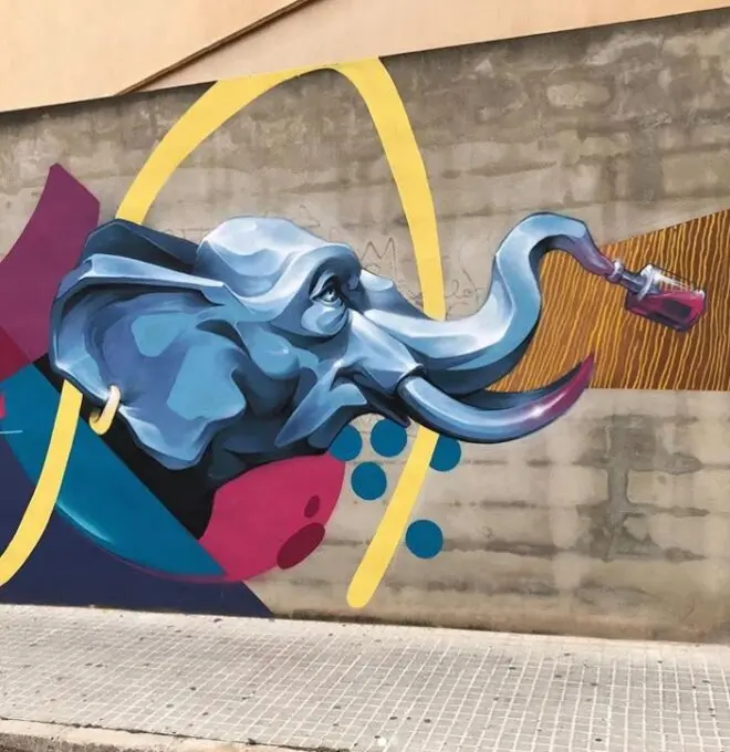 Mural elefante