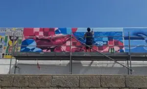 Mural para el III Certamen Internacional de Pintura Mural Amarte