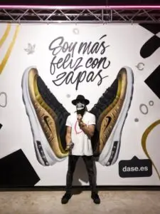 «Live painting» en evento de Madrid