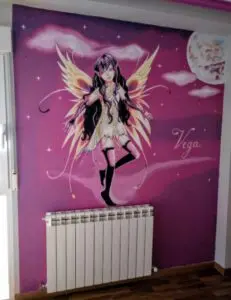 Mural hada habitación