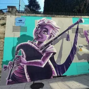 Graffiti gaitera en Lugo