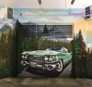 Mural en garaje (Valencia)