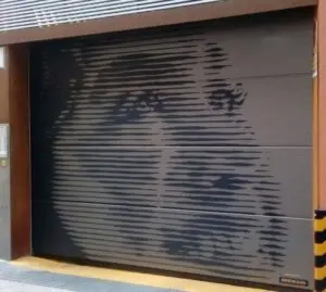 Decoración de Persiana de garaje – mural