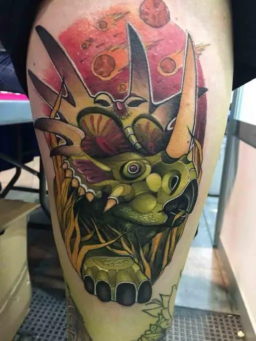 Triceraptor tatuaje
