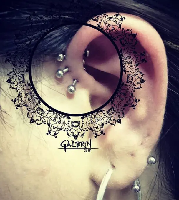 Piercing anthihelix
