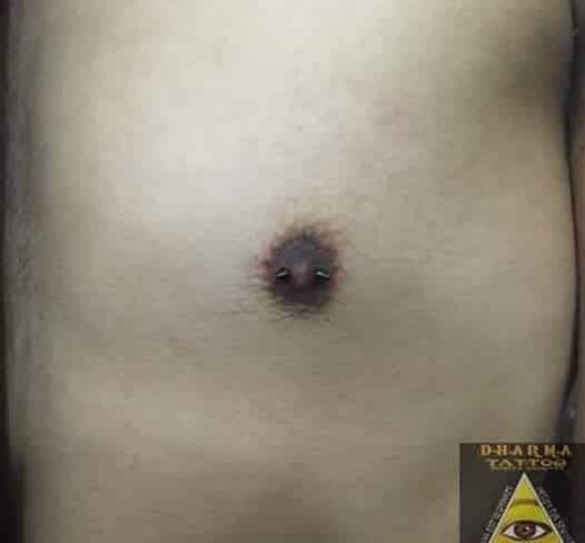Piercing pezón chico