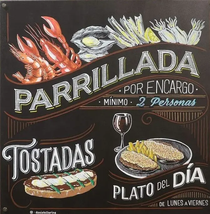 Rotulación: Pizarras Bar Ágora (Huesca)