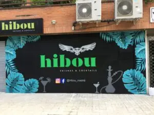 Rotulación a mano para Tienda de Shishas en Madrid
