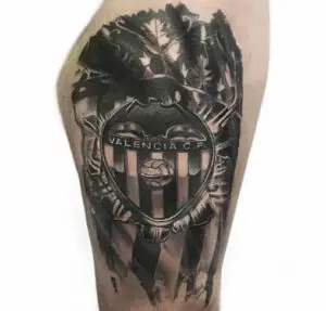 Tatuaje escudo Valencia Club de Fútbol