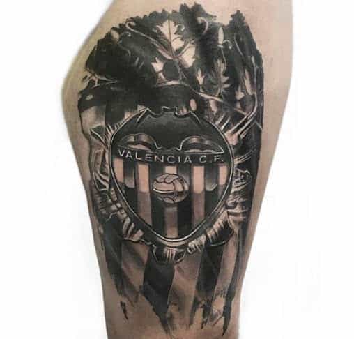 Tatuaje escudo Valencia Club de Fútbol