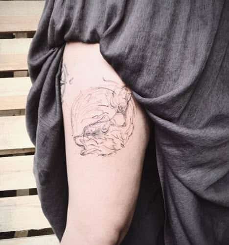 Tatuaje: Yin Yang lobuno ?☯️?