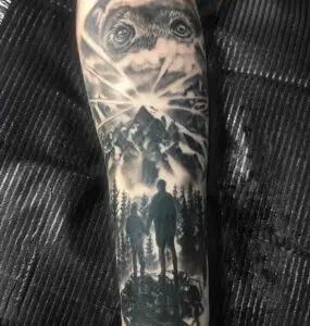 Tatuaje landscape realista
