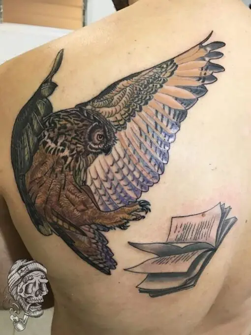 Tattoo Buho, trabajo de Diogo Tattoo