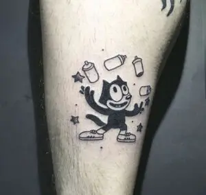 Tatuaje Felix el gato