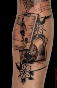 Tatuaje con fotos de fútbol